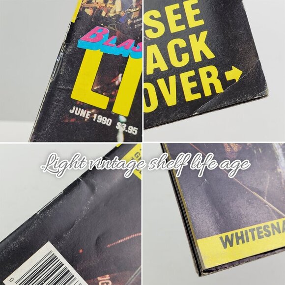 Blast! Live Metal Magazine Posters Skid Row L.A. Guns GNR Jun. 1990 Unread Stock - Picture 8 of 11